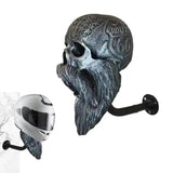 Skull Helmet Holder Motorcycle Helmet Rack Wall Mount Helmet Display Stand Hook For Helmets Keys Hats Jacket Hanger