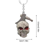 Skull Pendant For Keys Creepy Skull Keychain Pendant Seasonal Decor Party Favors For Backpack Shoulder Bag Key Chain Mobile