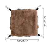 Small Pet Bed Hamster Hammock Doublelayer Hammock Hamster Hanging Bed Cage For Ferret Squirrel Pet Warm Hanging Nest