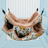 Small Pet Bed Hamster Hammock Doublelayer Hammock Hamster Hanging Bed Cage For Ferret Squirrel Pet Warm Hanging Nest