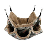 Small Pet Bed Hamster Hammock Doublelayer Hammock Hamster Hanging Bed Cage For Ferret Squirrel Pet Warm Hanging Nest