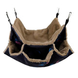 Small Pet Bed Hamster Hammock Doublelayer Hammock Hamster Hanging Bed Cage For Ferret Squirrel Pet Warm Hanging Nest