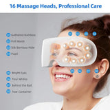 Smart Heated Mist Eye Massager Bluetooth Eye Care Device Point Acupressure Massager For Puffy Eyes Relieve Fatigue Dark Circles