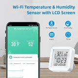 Smart WiFi Universal IR Remote Temperature Humidity Sensor for Air Conditioner TV AC Works with Alexa,Google Home Yandex