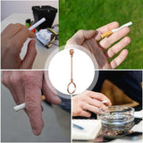 Smoking Ring Holder For Men Smoking Ring Clip Blunt Holder Copper Ring Finger Clamp Skull Shape Smoking Jewelry Smoke Holder