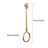 Smoking Ring Holder For Men Smoking Ring Clip Blunt Holder Copper Ring Finger Clamp Skull Shape Smoking Jewelry Smoke Holder