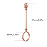 Smoking Ring Holder For Men Smoking Ring Clip Blunt Holder Copper Ring Finger Clamp Skull Shape Smoking Jewelry Smoke Holder
