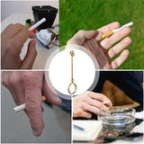 Smoking Ring Holder For Men Smoking Ring Clip Blunt Holder Copper Ring Finger Clamp Skull Shape Smoking Jewelry Smoke Holder