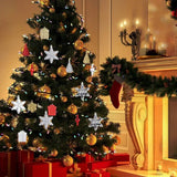 Snowflake Charm For Christmas Tree Snowflake Pendant Decoration Charming Christmas Snowflake Ornaments For Home Bedroom Weddings