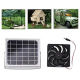 Solar Powered Exhaust Fan Outdoor Aluminum Frame Solar Panel Ventilation Fan Waterproof Design Indoor Exhaust Supplies For