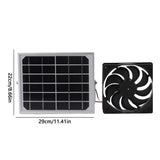 Solar Powered Exhaust Fan Outdoor Aluminum Frame Solar Panel Ventilation Fan Waterproof Design Indoor Exhaust Supplies For