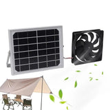 Solar Powered Exhaust Fan Outdoor Aluminum Frame Solar Panel Ventilation Fan Waterproof Design Indoor Exhaust Supplies For