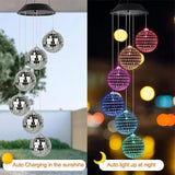 Solar Wind Chime Lamp Color Changing Wind Chimes Rainproof And Rechargeable Wind Chime Outdoor For Outside Garden Yard Patio