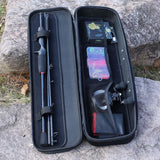 Sougayilang Fishing Rods and Reels Set Bag Portable 5 Sections Fishing Rod and 12LB Max Drag Baitcasting Reel Set Carp Fishing