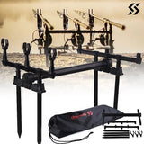 Sougayilang Top Quality Adjustable Retractable Carp Fishing Rod Stand Holder for 3 Fishing Rods Carp Fishing Equipment Pesca