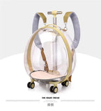Space Capsule Cats Bag Shoulder Transparent Outgoing Suitcase Cat Carrier Kawaii Stroller Mochila Para Perro Pet Accessories