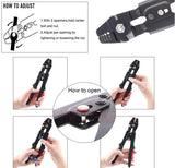 Special Aluminum Sleeve Crimping Pliers For Steel Wire Rope Fishing Clamp Chuck Shearing Hardware tools Crimping Range 0.1-2.2mm