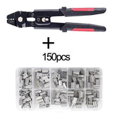 Special Aluminum Sleeve Crimping Pliers For Steel Wire Rope Fishing Clamp Chuck Shearing Hardware tools Crimping Range 0.1-2.2mm