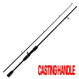 Spinning Casting Hand Lure Fishing Rod Pesca Carbon Pole Canne Carp Fly Gear Reel Seat feeder Ultralight Travel Surf 1.65M 1.8M