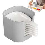 Spit Bone Dishes Salad Plates Reusable Spit Bone Dish Multifunction Salad Plates Grey White Small Plates For Fruit Sushi Cake