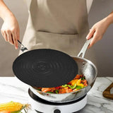 Splash Guard Pan Silicone Food Safety Splash Guard With Folding Handle Daily Cookware Accessories For Frying Pans Skillets