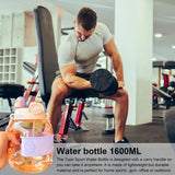 Sports Water Bottle 1600ml Sport Bottle Water For Bike And Cycling Leak Proof Portable Sports Water Bottle For Running School