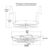 Stainless Steel Canner Rack Canning Strage Shelf Multifunction Anti-Scalding Foldable Handles Strage Racks Kitchen Supplies
