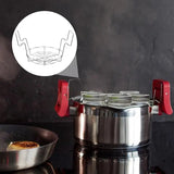 Stainless Steel Canner Rack Canning Strage Shelf Multifunction Anti-Scalding Foldable Handles Strage Racks Kitchen Supplies
