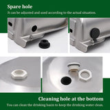 Stainless Steel Cow Water Drinker Bowl Automatic Float Valve Trough Horse Cow Water Bowl Supplies Sheep Dog Pet Goat Cattle