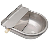 Stainless Steel Cow Water Drinker Bowl Automatic Float Valve Trough Horse Cow Water Bowl Supplies Sheep Dog Pet Goat Cattle
