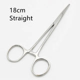 Stainless Steel Fishing Plier Scissor Line Cutter Hook Remover Forceps Tackle Curved Tip Clamps Fishing Tools 12.5/14/16/18cm