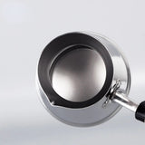 Stainless Steel Hand Brewed Coffee Pot, European Style Long Handle Milk Tank, and Foam Dispenser Appliance