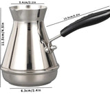 Stainless Steel Hand Brewed Coffee Pot, European Style Long Handle Milk Tank, and Foam Dispenser Appliance