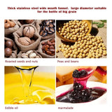 Stainless Steel Wide  Mouth Canning Funnel With Large Diameter For Packaging Food Pickles Fruit Jam Sausages Kitchen Accessory
