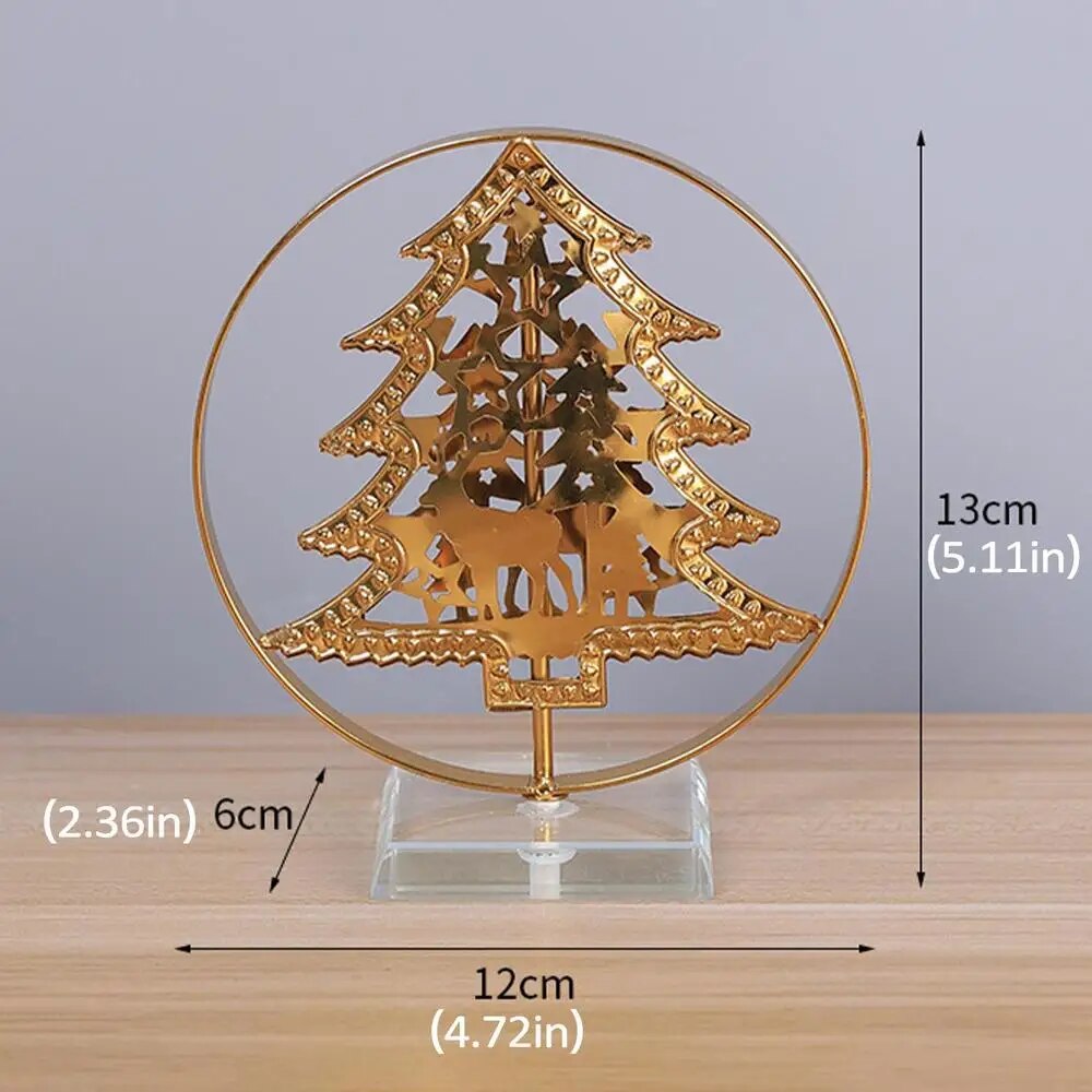 Star Ornament For Christmas Table Metal Christmas Tree Table Decoration Indoor Seasonal Decors For Dining Room Living Room