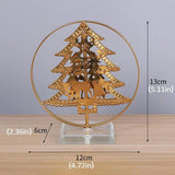 Star Ornament For Christmas Table Metal Christmas Tree Table Decoration Indoor Seasonal Decors For Dining Room Living Room