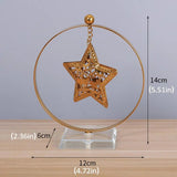 Star Ornament For Christmas Table Metal Christmas Tree Table Decoration Indoor Seasonal Decors For Dining Room Living Room
