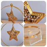 Star Ornament For Christmas Table Metal Christmas Tree Table Decoration Indoor Seasonal Decors For Dining Room Living Room
