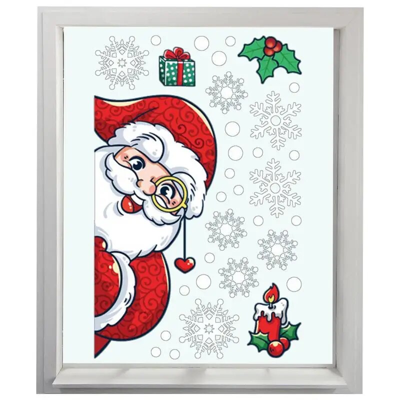Static Window Clings For Christmas Static Clings Stickers Decoration For Christmas Window Decor Accessories For Tiles Household