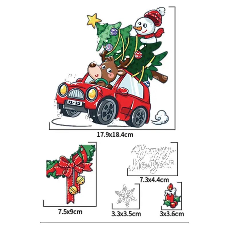 Static Window Clings For Christmas Static Clings Stickers Decoration For Christmas Window Decor Accessories For Tiles Household