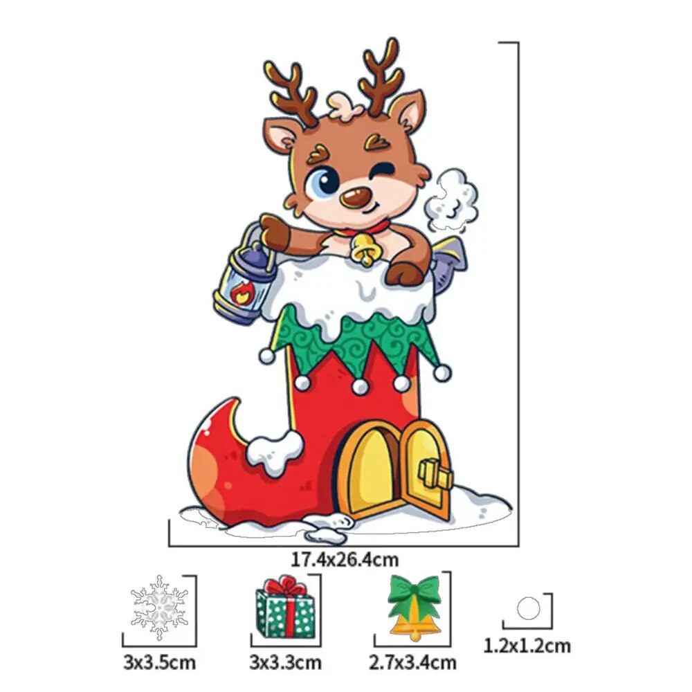 Static Window Clings For Christmas Static Clings Stickers Decoration For Christmas Window Decor Accessories For Tiles Household