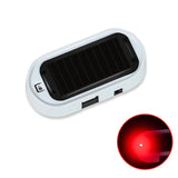 Strobe Signal Security System Universal Flash Warning LED Light Alarm Lamp Car Solar Power Simulation Fake Anti-theft Caution