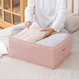 Style Foldable with Lid Clothes Storage Box Home Clothes Storage Bin Folding Storage Cabinet Kids Toys Fabric Organizer