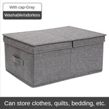 Style Foldable with Lid Clothes Storage Box Home Clothes Storage Bin Folding Storage Cabinet Kids Toys Fabric Organizer