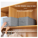 Style Foldable with Lid Clothes Storage Box Home Clothes Storage Bin Folding Storage Cabinet Kids Toys Fabric Organizer