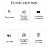 Sweeping Robot Vacuum Intelligent 3 In 1 Auto Vacuum Cleaner Robot 1500mAh Mute Auto Broom Ultra-thin Design Cleaning Gadgets