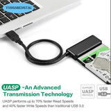 T38 HDD Adapter Easy Drive Cable USB To SATA 5Gbps 2.5/3.5 Inch Compatible Hard Disk Data Cable USB 3.0 Hard Disk Adapter