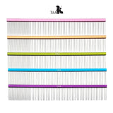 TAA Pet Grooming Comb Professional Sparse and Dense Row Comb Dog Comb Removes Hair of Knots and Tangles TL-24 Double Tooth Comb