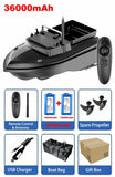 TESLAX 36000mAh 500M Distance,RC Fishing Bait Boat,2Kg Loading,Low Battery Alarm,2 High-Speed Motors, Resistant To Level 8 Winds