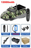 TESLAX 36000mAh 500M Distance,RC Fishing Bait Boat,2Kg Loading,Low Battery Alarm,2 High-Speed Motors, Resistant To Level 8 Winds